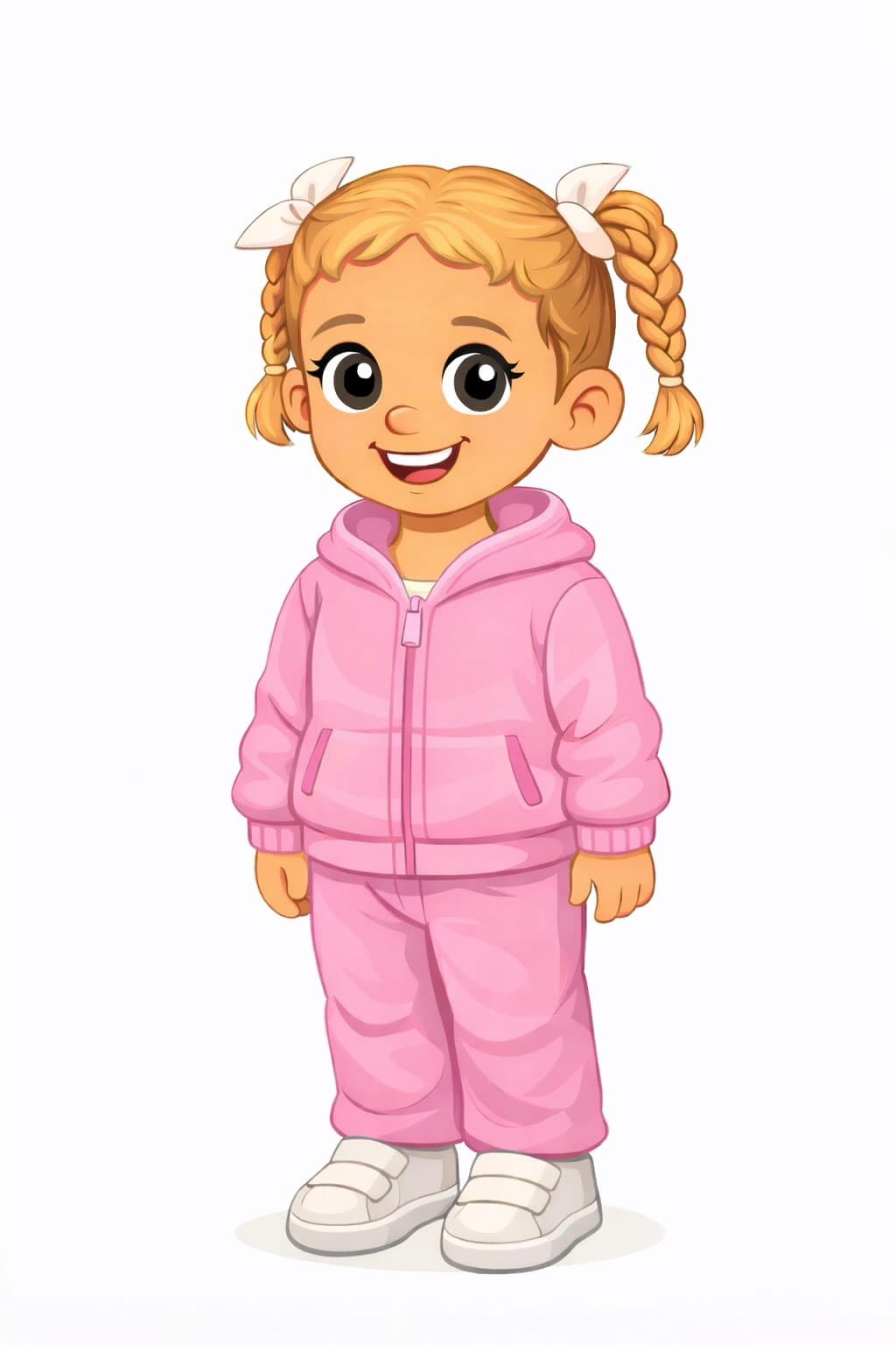 A real child whose likeness is matched to our illustration style