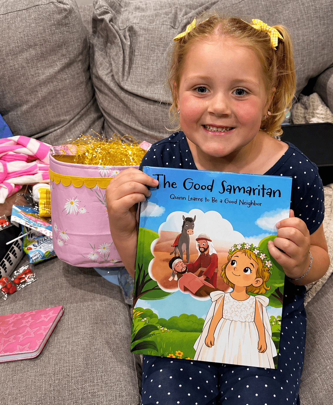 Megan G. with their PaperPetal book